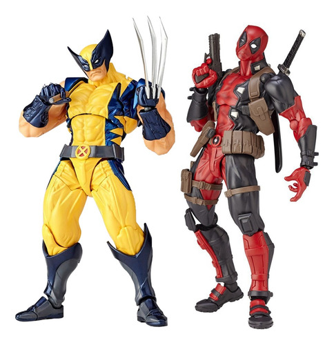 Mz Yamaguchi X-men Wolverine E Deadpool Comoventes - 2 Peças