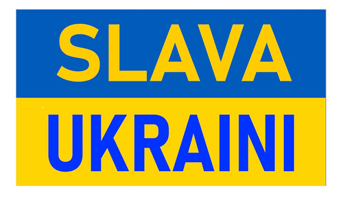 Pegatina De  Slava Ukraini  O Gloria Ucrania Bandera De...