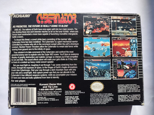 Cybernator Super Nintendo Snes (Usado)