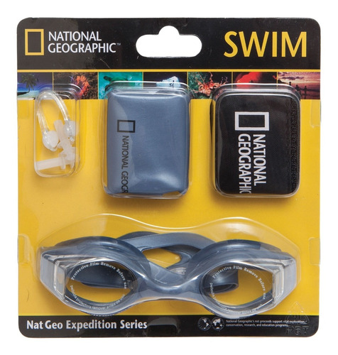 Set Natación Adulto National Geographic Gorra+ Lentes+ Tapón