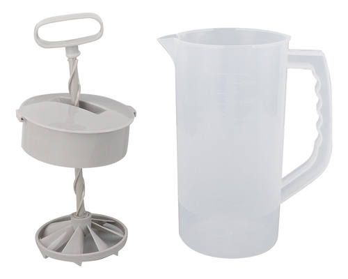 Licuadora Extractora Manual De 2000 Ml, Escala Transparente