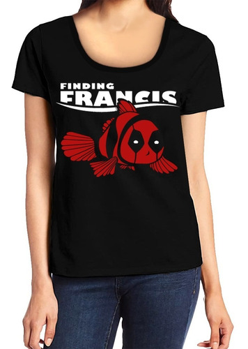 Remeras Deadpool Mujer Finding Francis Comic Superheroe