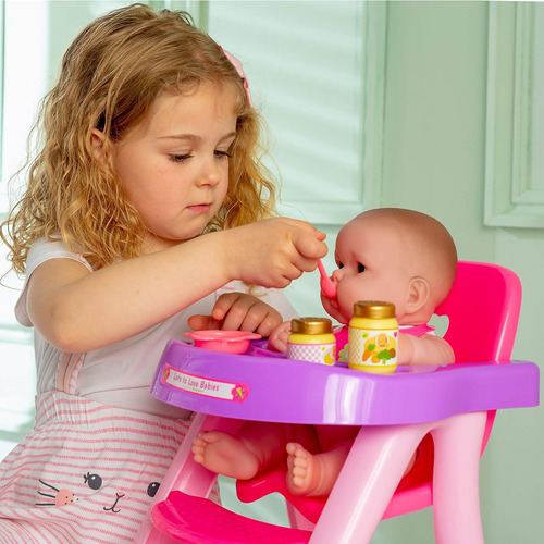 Jc Toys - 14 Mucho Para Amar A Los Bebés Muñecas Y Silla Alt