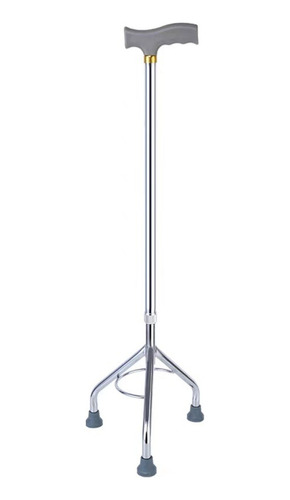 Bastón Tipo Trípode Regulable Silfab M913 3 Cts Gtía Color Gris