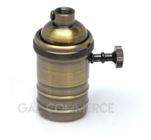 Imagen 3 de 10 de 1 Portalampara Metalico Vintage Retro + 1 Lampara Filamento