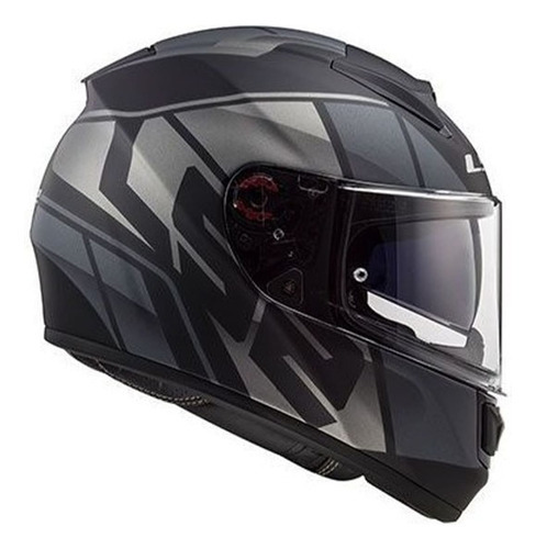 Capacete Ls2 Ff397 Vector Kripton Tamanho Do Capacete L/g (59/60) Cor Preto Fosco/titanium