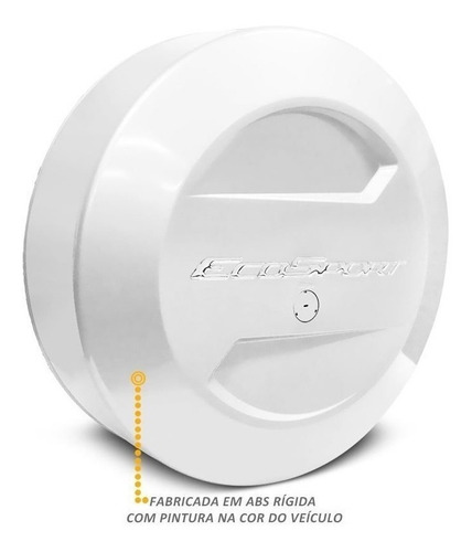 Cubre Rueda Bepo Para Ford Ecosport Kinetic Blanco Oxford