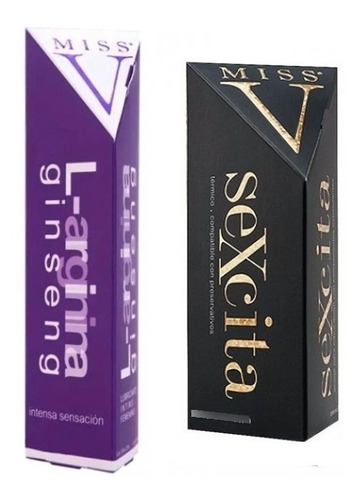 Kit Gel + Aceite Lubricantes Intimos Estimulantes Miss V 