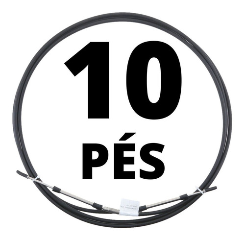 Imagem 1 de 6 de Cabo De Comando Universal 10 Pés 3,04 Mts Pretech
