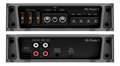 Módulo de alimentación Hertz Ml Power 1 (1 canal/1000 W) Color gris mono