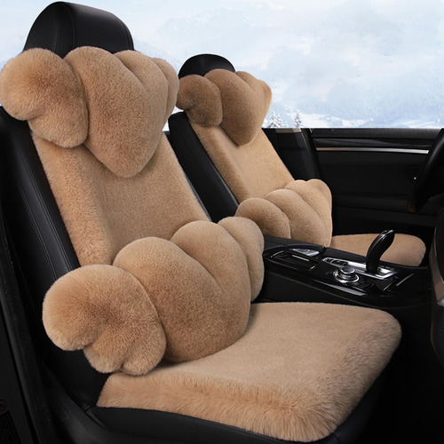 Cojín De Felpa Para Coche Funda De Cojín De Asiento De Felpa