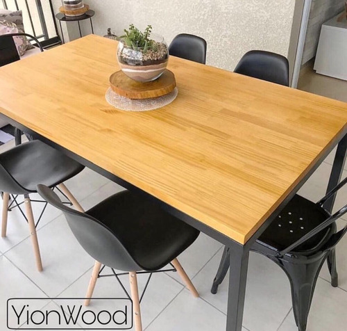 Mesa De Comedor Estilo Industrial