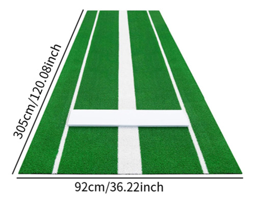 Mat De Lanzamiento De Softball Mat De Verde 92x305cm