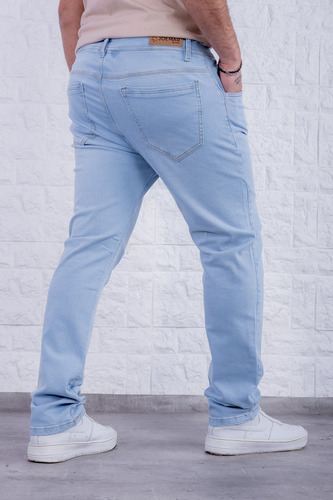 Pantalon Jean Semi Chupin Elastizado Talles Grandes 50 - 58