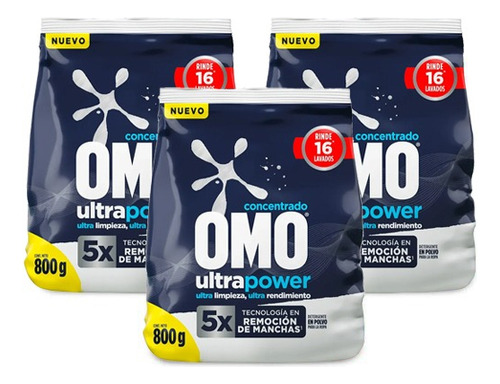 Omo Detergente Matic En Polvo 6,4 Kg