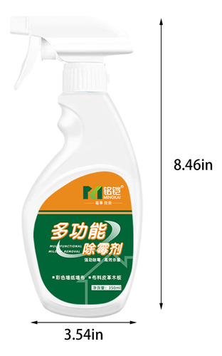 Spray Limpiador Libre De Moho Y Moho Para Baño, Sin Fregar,