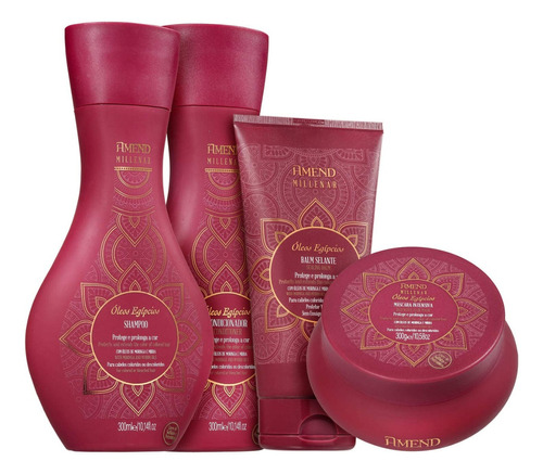 Amend Kit Egípcios Shampoo Condicionador Máscara Balm