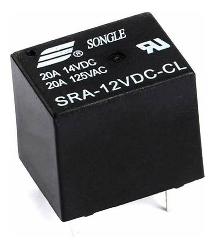 Relé Relay 12v 10a/20a 125vac Sra12vdc Cl Mini Relé 