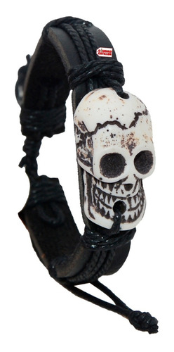 Pulsera Brazalete Calavera Vudú Halloween - Ciudad Cotillón