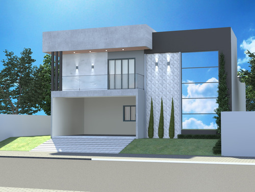 Projeto Arquitetônico Lm 4 Quartos Sobrado 215m² Lote 15x20