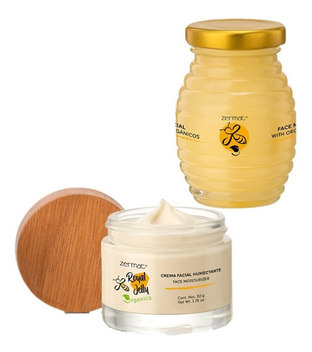 Duo Facial Royal Jelly Organic, Mascarilla 85g & Crema 50g 