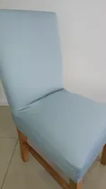 Comprar Funda para silla DECOFUNDAS Paris color gris claro de 60cm de largo con respaldo de 45cm x 55cm con asiento de 45cm x 45cm - pack x 6 unidades