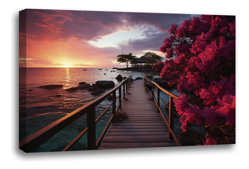 Cuadro Decorativo Canvas Tiempos Compartidos 40x60 Cm