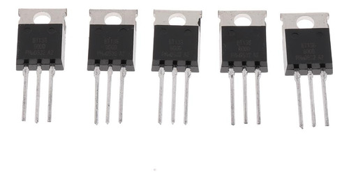 5 Piezas Bt136 To220 Bt136-600 S 3 Transistores De Terminal