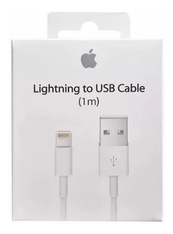 Cable Ligthing iPhone 5  Certificado En Caja 1 M Blanco