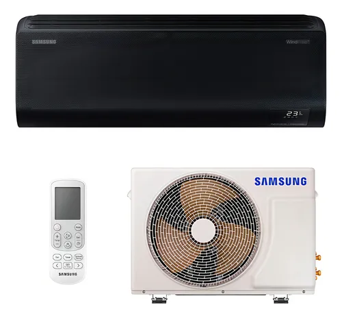Ar Cond Inverter Windfree Black Samsung 12000 Btus Q/f Cor Preto
