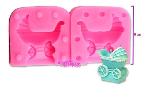 Molde De Silicon Carreola 3d Bebe Baby Shower