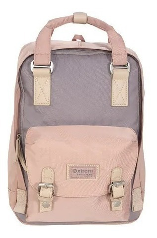 Mochilas Mujer Color Coral Xtrem Briz Porta Notebook Urbanas