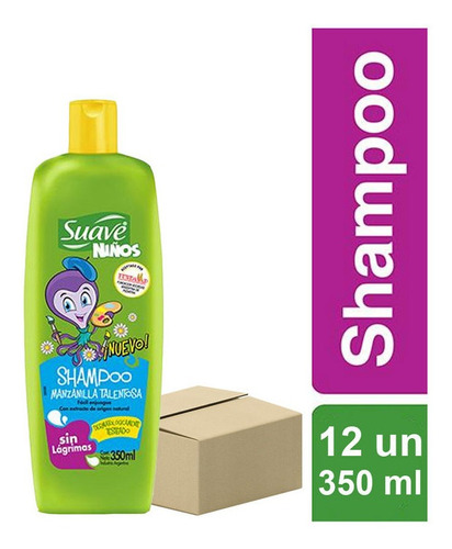 Pack Shampoo Suave Kids Manzanilla Talentosa 12un X 350 Ml