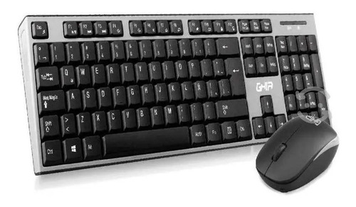 Teclado/mouse Combo Inalambrico Gt2000gn Ghia/ Color Gris/ne