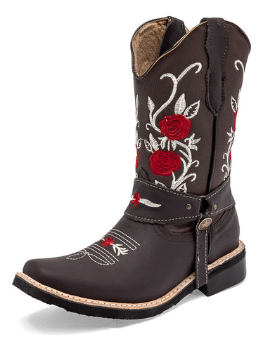 Botas Vaqueras Dama Risel Cafe 121-939