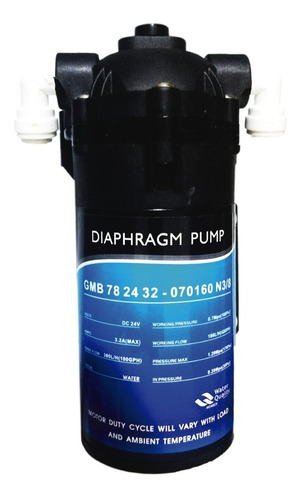 Bomba Impulsión Diafragma 400gpd Osmosis Inversa Filtro Agua