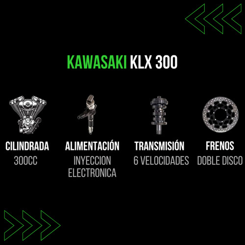 Kawasaki Klx 300 Igual A Nueva!! Verde