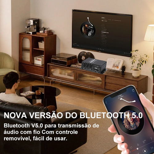 . Amplificador De Audio Estéreo Bluetooth For Hogar/coche De