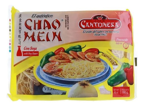 Pasta Chaomein Cantonesa Sin Soya