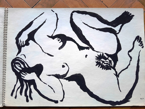 Dibujo - Erótico - Desnudo - Jose Rueda - Carpeta (Usado)