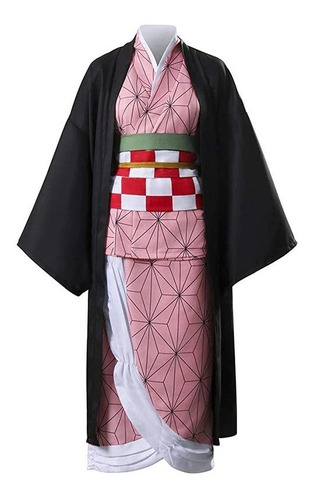 Imagen 2 de 8 de Traje Kimetsu No Yaiba Cosplay Nezuko Kamado