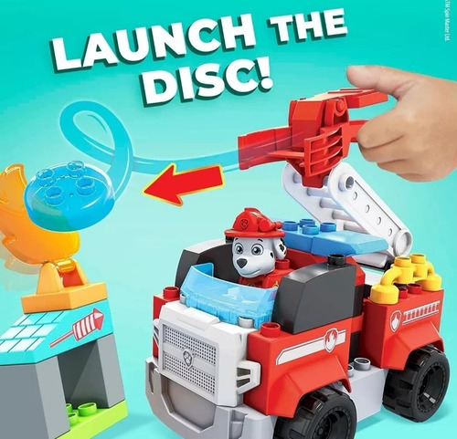 Megabloks Camión De Bomberos De Marshall 34 Piezas Grandes
