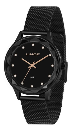 Relógio Lince Feminino Ref: Lrn4707l P1px Casual Black