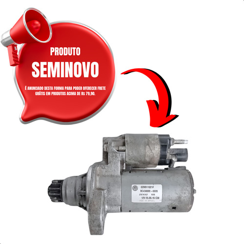 Motor Arranque Vw Gol Voyage 1.0 3cc 12v Msi Ea211 2017 A 22