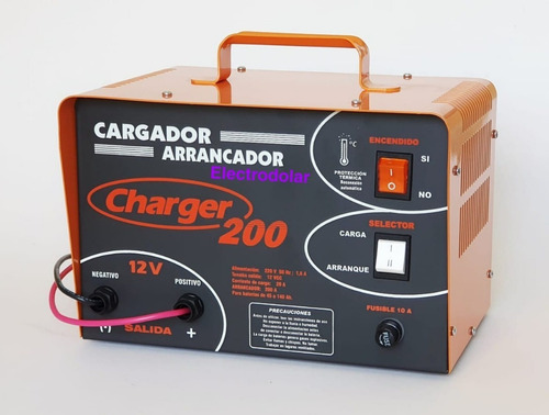 Cargador Arrancador De Baterías Charger 200 12 V 200 Amp.