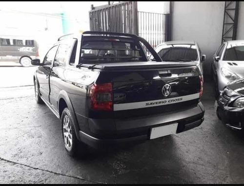 Blindado Volkswagen Saveiro Cross Dupla 1.6 Flex 2015 Preto
