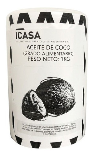 Aceite De Coco Neutro Puro 1kg Grado Alimentario Premium | MercadoLibre