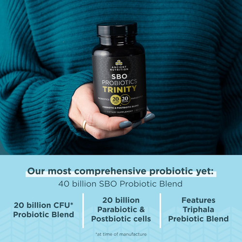 Ancient Nutrition Sbo Probiotic Trinity Daily Care, Probióti