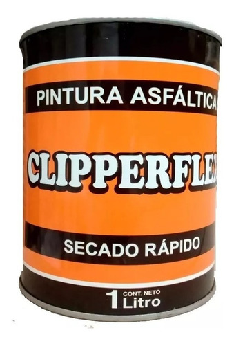 Pintura Asfaltica Clipperflex Base Solvente X 1 Litro Mm