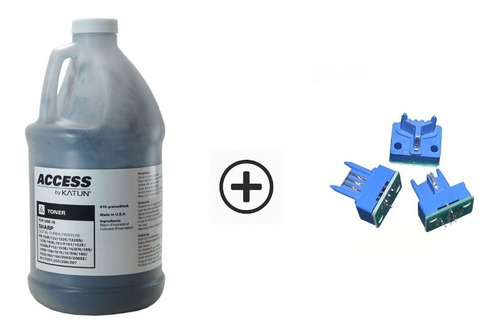 3x Chip Toner + 01 Refil Toner Sharp Mx-m623 Mx-m753n Mxm623